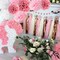Rose Gold and Pink Birthday Party Decorations Set, Glittery Happy Birthday Banner, Tissue Paper Pom Poms, Circle Dots Garland, and Tassel Garland for Party Decor
